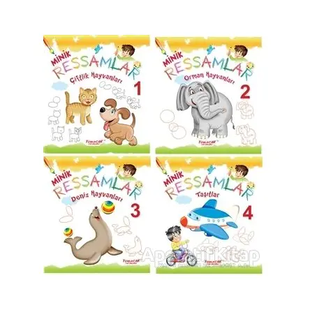 Minik Ressamlar (4 Kitap Takım) - Kolektif - Yumurcak Yayınları