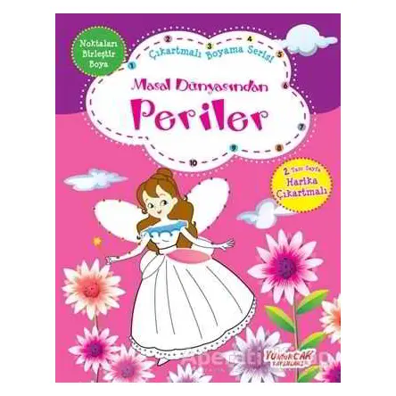 Masal Dünyasından Periler - Çıkartmalı Boyama Serisi - Kolektif - Yumurcak Yayınları