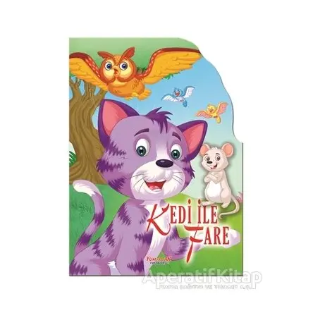 Kedi ile Fare - Şekilli Kitaplar - Kolektif - Yumurcak Yayınları