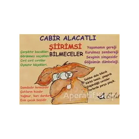 Şiirimsi Bilmeceler - Cabir Alacatlı - Bulut Yayınları