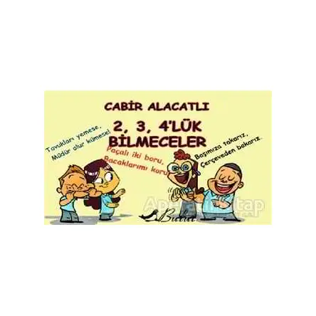 2, 3, 4’lük Bilmeceler - Cabir Alacatlı - Bulut Yayınları