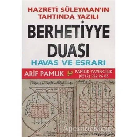 Berhetiyye Havas ve Esrarı (Dua-012) - Arif Pamuk - Pamuk Yayıncılık