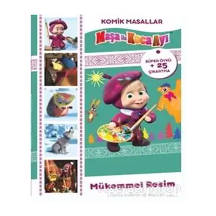 Maşa Koca Ayı - Komik Masallar - Kolektif - Doğan Egmont Yayıncılık