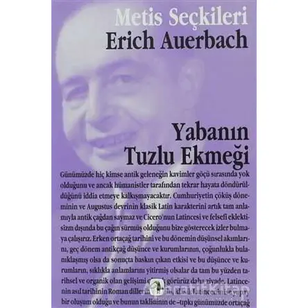 Yabanın Tuzlu Ekmeği - Erich Auerbach - Metis Yayınları
