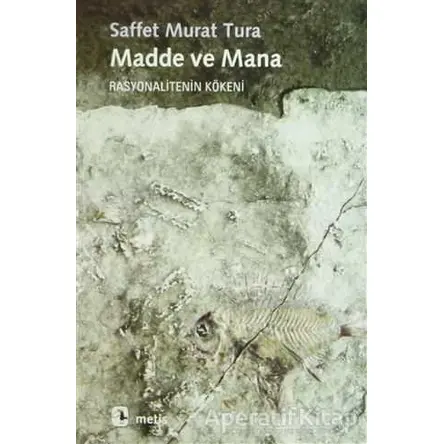Madde ve Mana - Saffet Murat Tura - Metis Yayınları