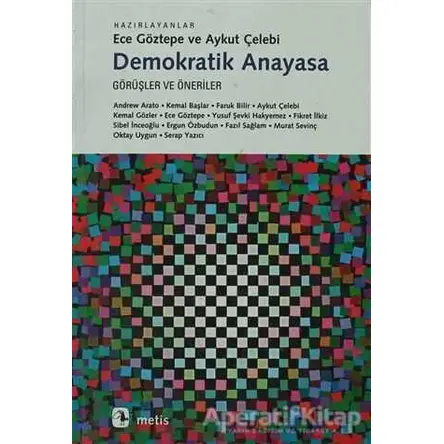 Demokratik Anayasa - Derleme - Metis Yayınları