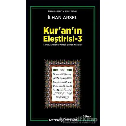Kur’an’ın Eleştirisi 3 - İlhan Arsel - Kaynak Yayınları