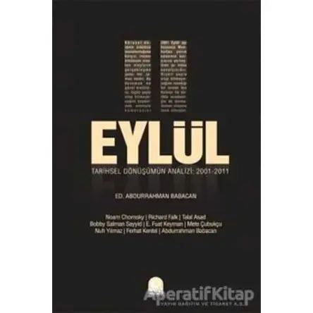 11 Eylül Tarihsel Dönüşüm Analizi - Abdurrahman Babacan - Pınar Yayınları