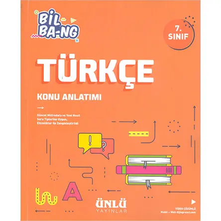 7.Sınıf Türkçe Konu Anlatımı Ünlü Yayınları