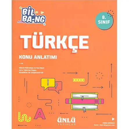 8.Sınıf Türkçe Bil-Bang Konu Anlatım Ünlü Yayınları