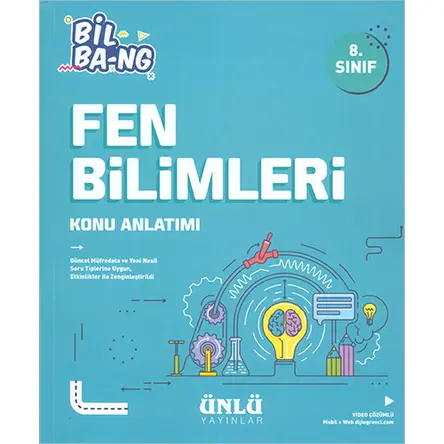 8.Sınıf Fen Bilimleri Konu Anlatımlı Ünlü Yayınları