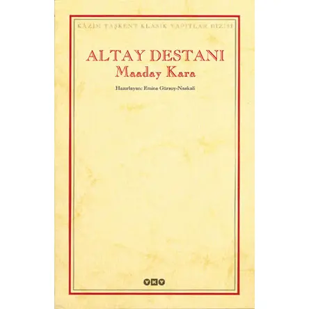 Altay Destanı Maaday Kara - Kolektif - Yapı Kredi Yayınları