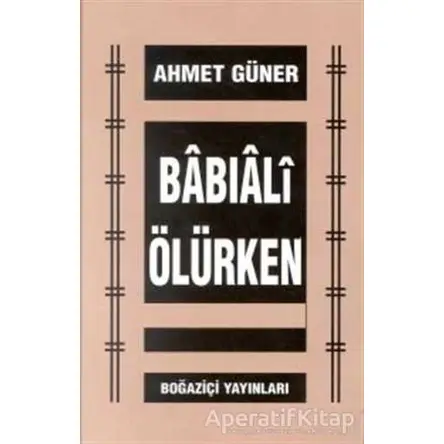 Babıali Ölürken - Ahmet Güner - Boğaziçi Yayınları