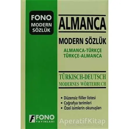Almanca Modern Sözlük (Almanca / Türkçe - Türkçe / Almanca) - Kolektif - Fono Yayınları