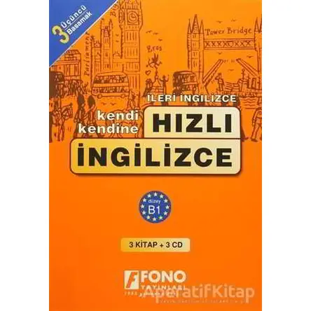 Hızlı İngilizce 3. Basamak (3 kitap + 3 CD) - Bahire Şerif - Fono Yayınları