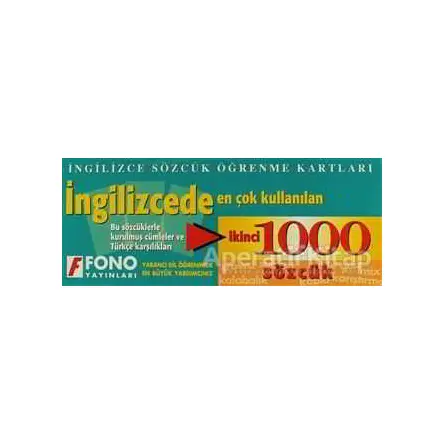 İngilizcede İkinci 1000 Sözcük Kartları - Kolektif - Fono Yayınları
