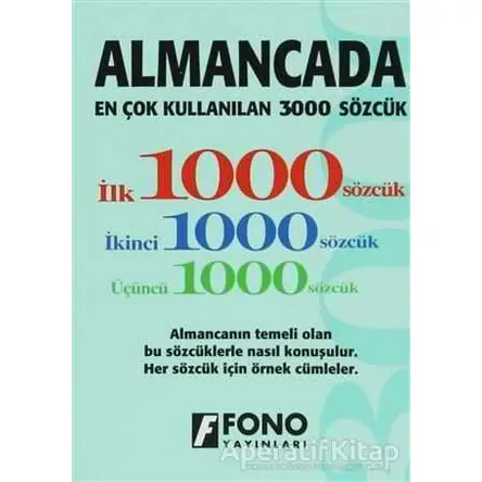 Almancada En Çok Kullanılan 3000 Sözcük - Kolektif - Fono Yayınları