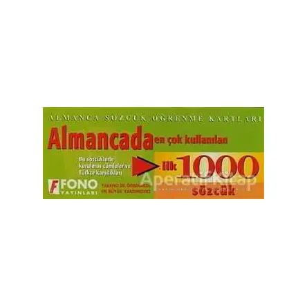 Almancada İlk 1000 Sözcük Kartları - Kolektif - Fono Yayınları
