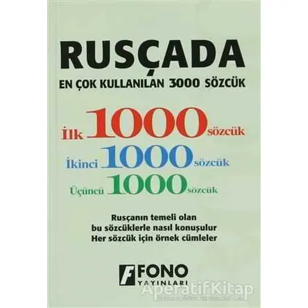 Rusçada En Çok Kullanılan 3000 Sözcük - Kolektif - Fono Yayınları