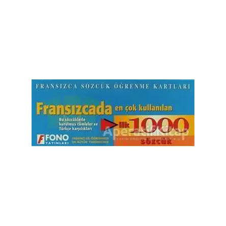 Fransızcada İlk 1000 Sözcük Kartları - Kolektif - Fono Yayınları
