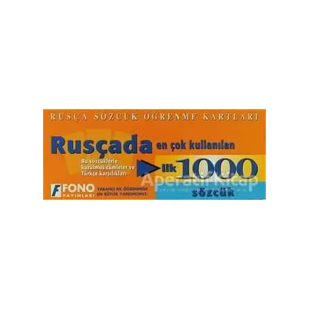 Rusçada İlk 1000 Sözcük Kartları - Kolektif - Fono Yayınları