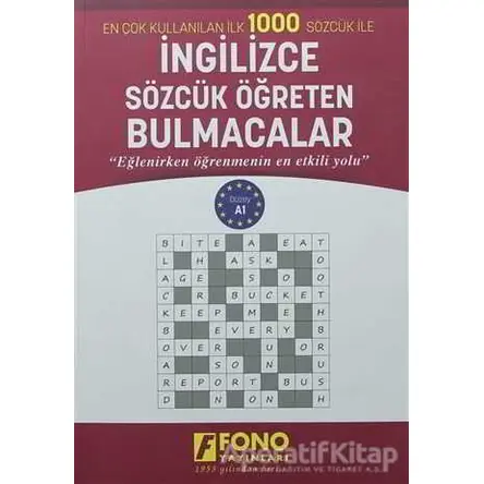 İngilizce Sözcük Öğreten Bulmacalar Düzey A1 - Kolektif - Fono Yayınları