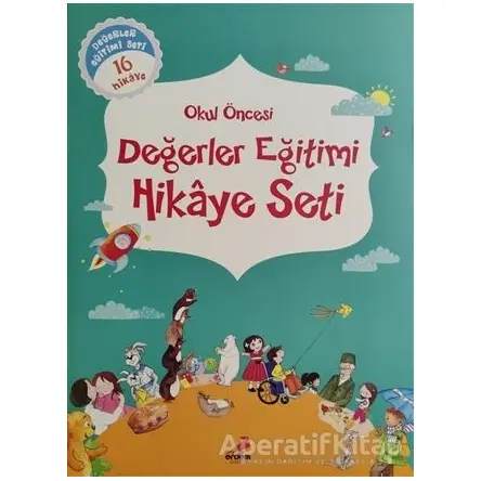 Okul Öncesi Değerler Eğitimi Hikaye Seti (16 Kitap) - Hümeyra Bektaş - Erdem Çocuk
