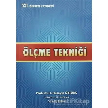 Ölçme Tekniği - H. Hüseyin Öztürk - Birsen Yayınevi