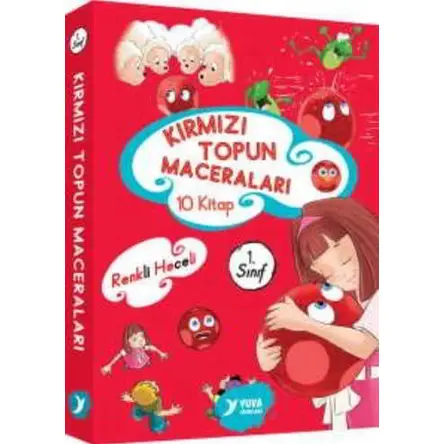 1. Sınıf Kırmızı Topun Maceraları (10 Kitap Takım) - Müzehher Özgün - Yuva Yayınları