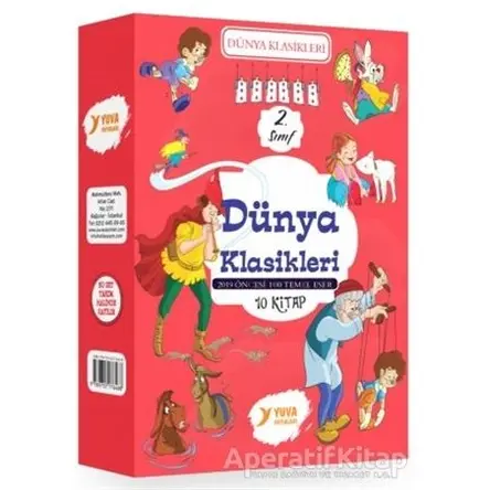 2. Sınıf Dünya Klasikleri (10 Kitap Takım) - Kolektif - Yuva Yayınları