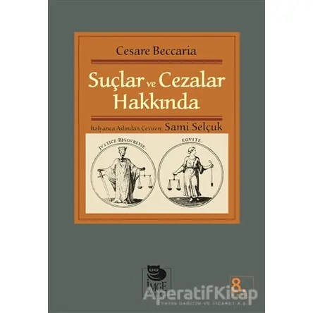 Suçlar ve Cezalar Hakkında - Cesare Beccaria - İmge Kitabevi Yayınları