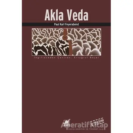 Akla Veda - Paul Feyerabend - Ayrıntı Yayınları