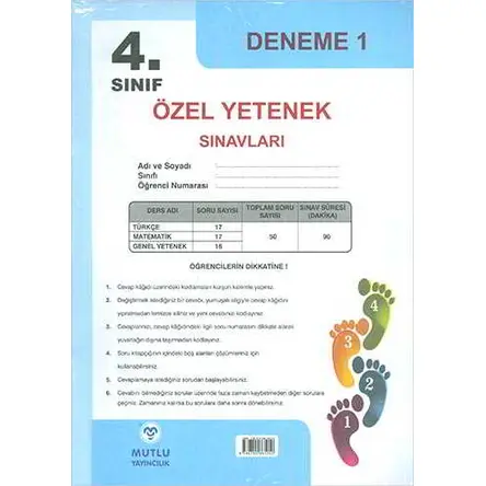 Mutlu 4.Sınıf Bilsem Deneme Sınavı