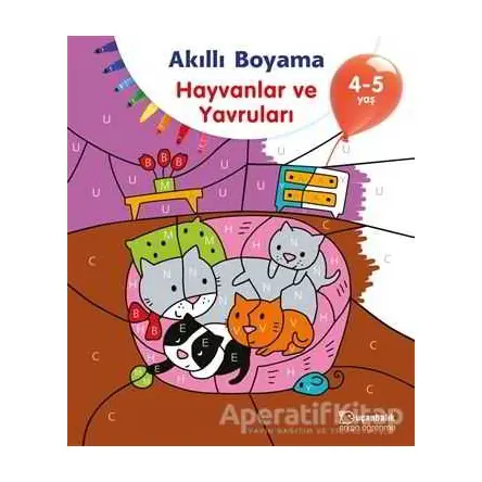 Akıllı Boyama - Hayvanlar ve Yavruları - Kolektif - Uçanbalık Yayıncılık