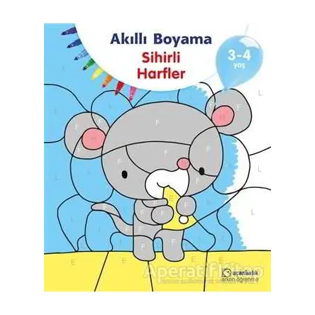 Akıllı Boyama - Sihirli Harfler - Kolektif - Uçanbalık Yayıncılık