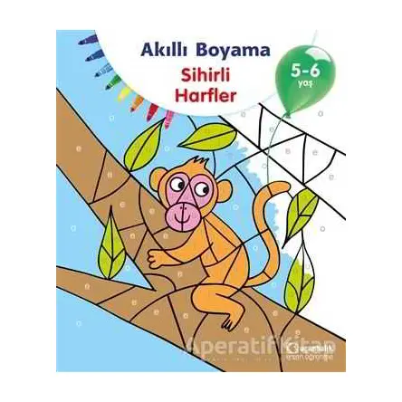 Akıllı Boyama - Sihirli Harfler - Kolektif - Uçanbalık Yayıncılık