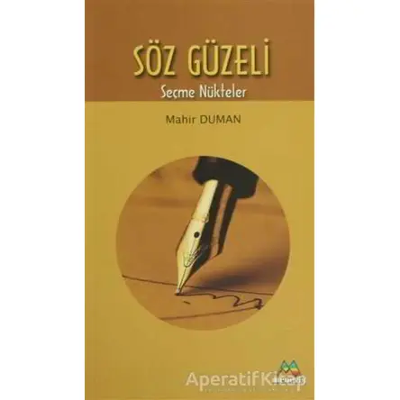 Söz Güzeli - Mahir Duman - Meneviş Yayınları