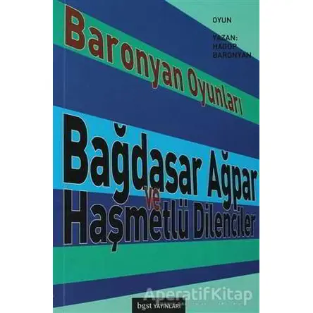 Baronyan Oyunları - Hagop Baronyan - Bgst Yayınları
