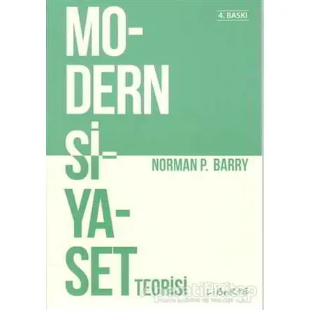Modern Siyaset Teorisi - Norman P. Barry - Liberte Yayınları