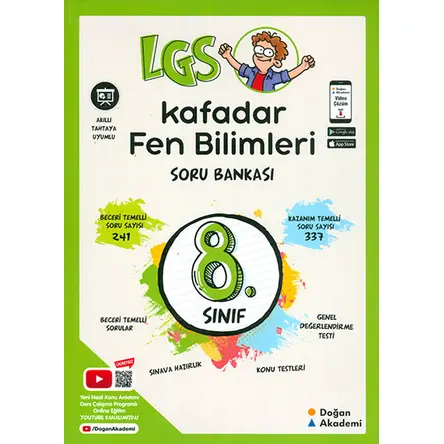 8.Sınıf Kafadar Fen Bilimleri Soru Bankası Doğan Akademi