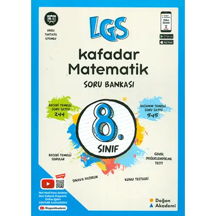 8.Sınıf Kafadar Matematik Soru Bankası Doğan Akademi