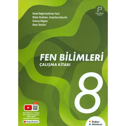 8.Sınıf Fen Bilimleri Çalışma Kitabı Doğan Akademi