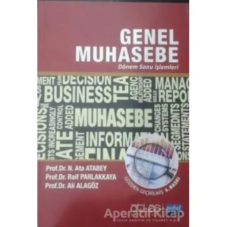 Genel Muhasebe - Ali Alagöz - Nobel Akademik Yayıncılık