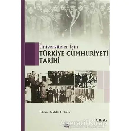Üniversiteler İçin Türkiye Cumhuriyeti Tarihi - Sıdıka Cebeci - Anı Yayıncılık