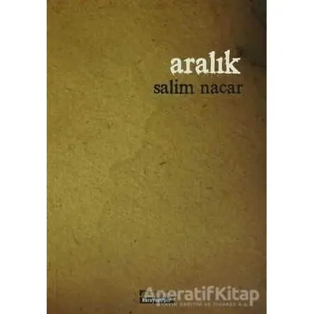 Aralık - Salim Nacar - Karahan Kitabevi