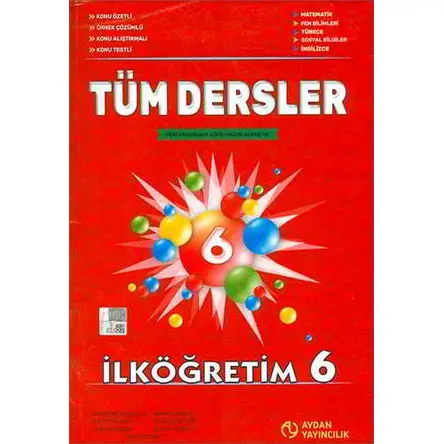 Aydan 6.Sınıf Tüm Dersler Konu Anlatımlı