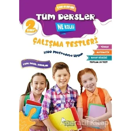 2. Sınıf Tüm Dersler Çek-Kopar Ne Kolay Çalışma Testleri - Erdinç Yeniçeri - Selimer Yayınları