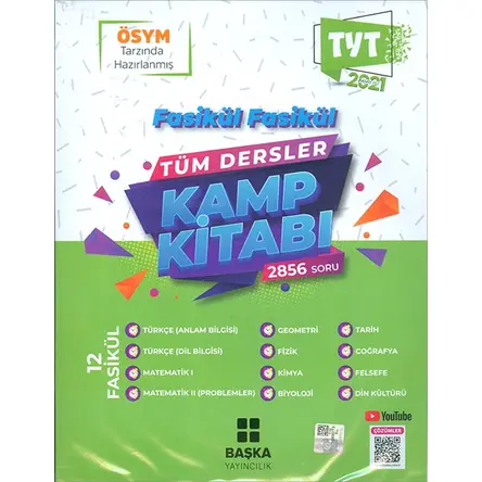 2021 TYT Tüm Dersler Kamp Kitabı Başka Yayıncılık