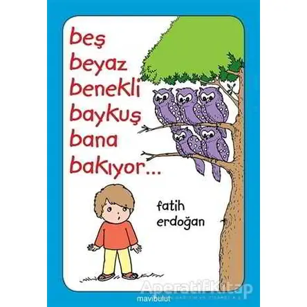 Beş Beyaz Benekli Baykuş Bana Bakıyor... - Fatih Erdoğan - Mavibulut Yayınları