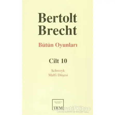 Bütün Oyunları Cilt 10 - Bertolt Brecht - Mitos Boyut Yayınları